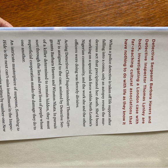 Elizabeth George “Something to Hide” Inspector Lynley Latest Hardcover Novel - Picture 5 of 6